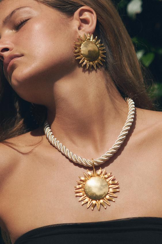 SUN CORD NECKLACE | Zara US