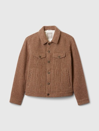 Wool Houndstooth Trucker Jacket | Gap (US)