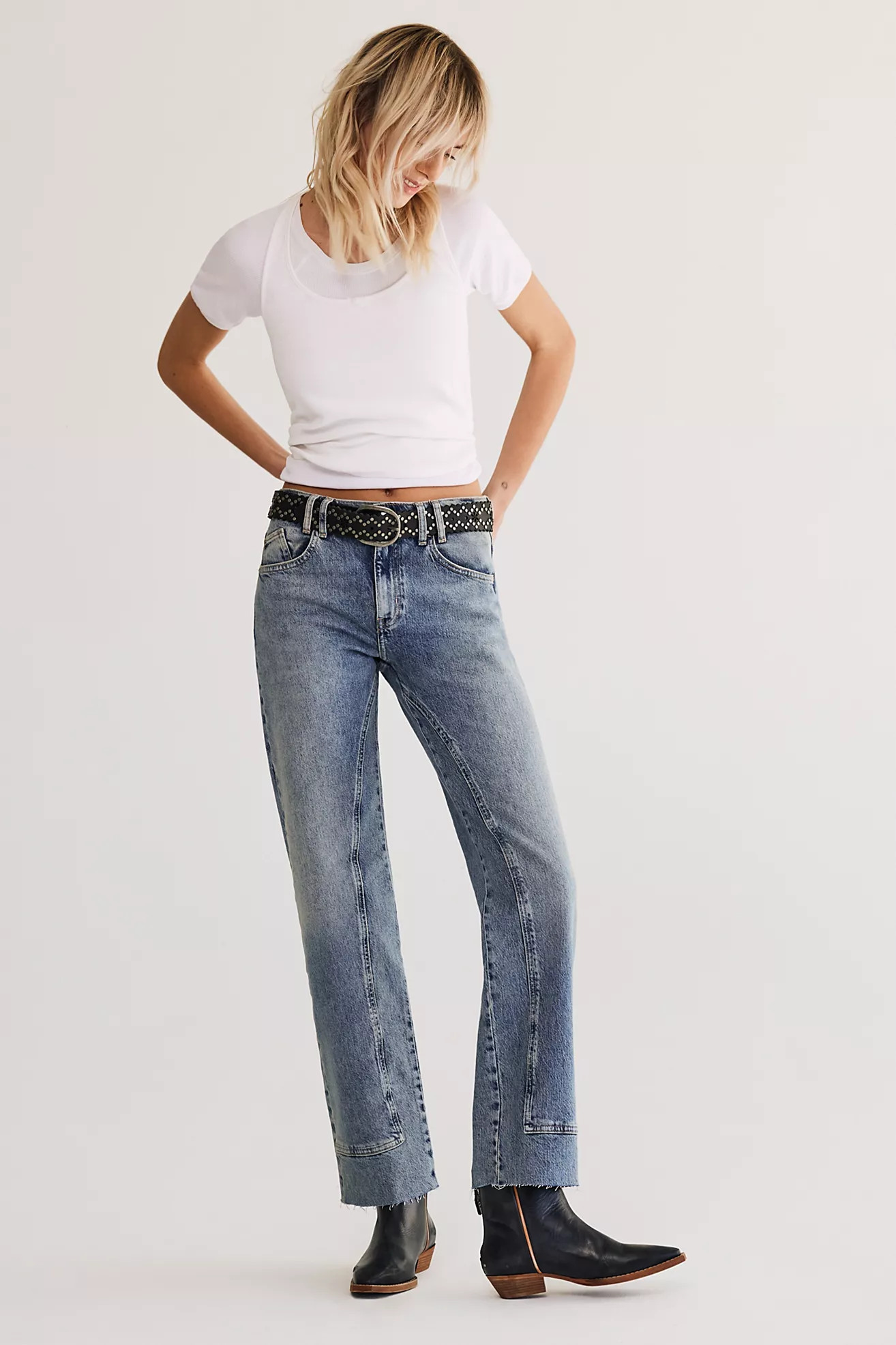 We The Free Risk Taker Mid-Rise Jeans | Free People (Global - UK&FR Excluded)