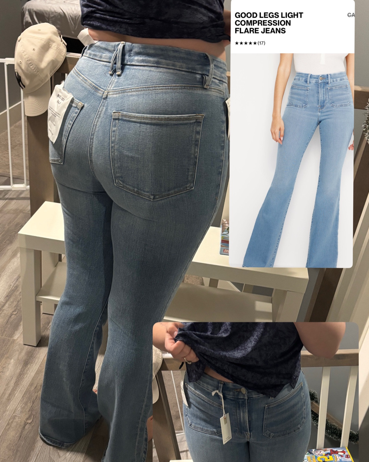 Good American haul for my little sis 🥰

All exact links EXCEPT:
1. Good boy straight Jean: Different colour linked
7. Good boy light compression: Same type of Jean, different style/cut linked
