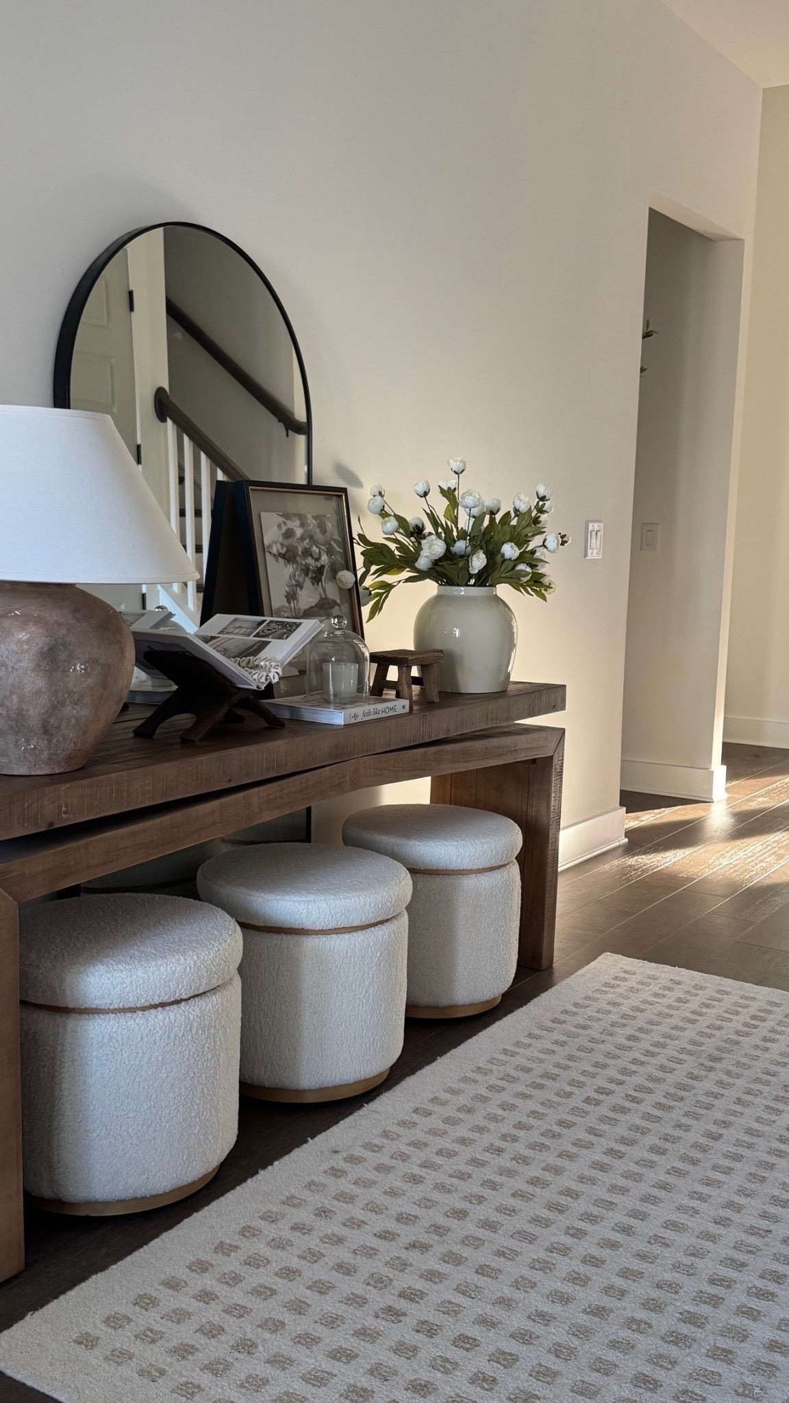 Cozy entryway decor, home decor ideas, Henn table, console table #foyer

#LTKHome #LTKSaleAlert #LTKSeasonal