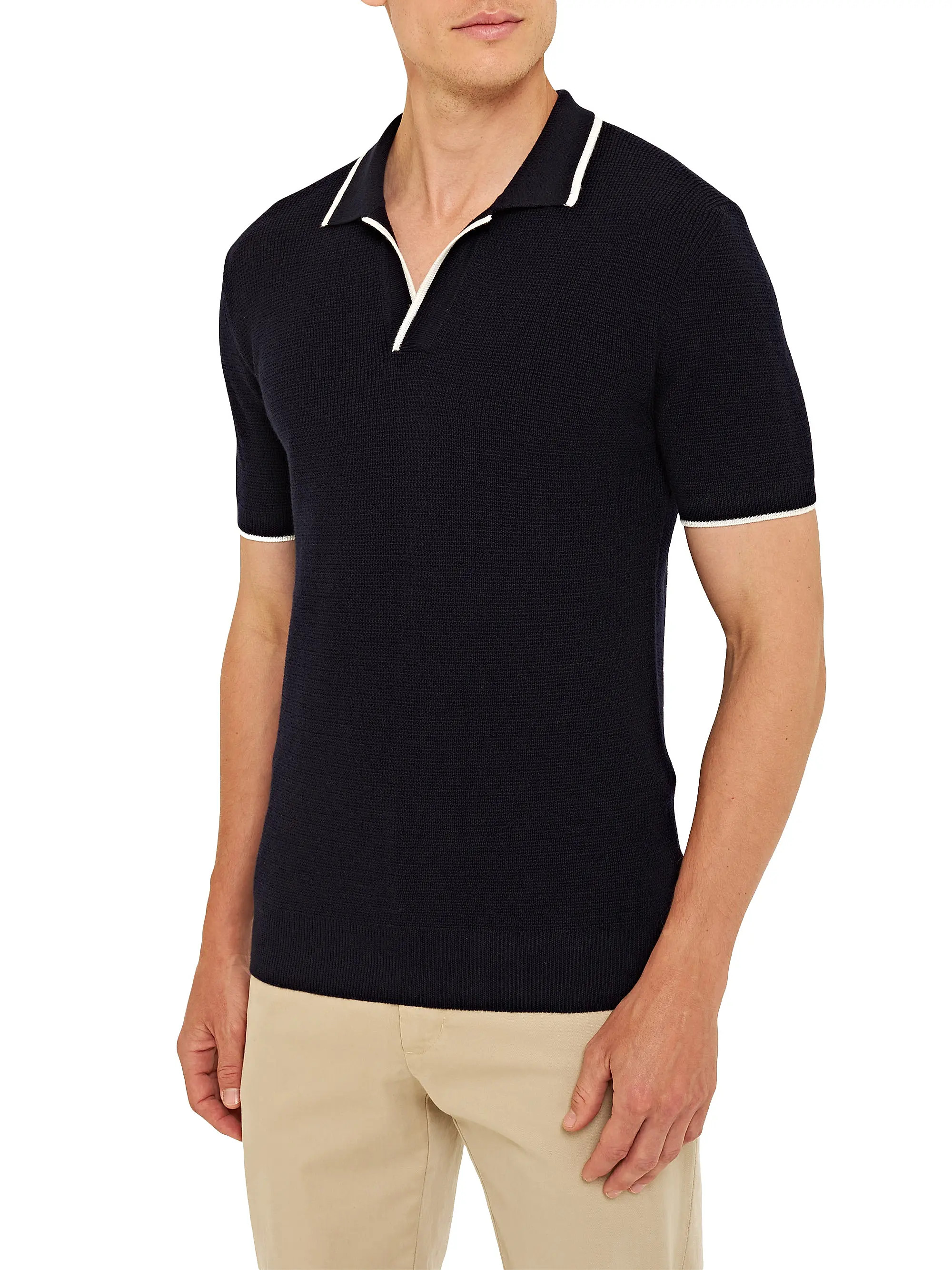 Orlebar Brown Horton Short-Sleeve Polo Sweater | Saks Fifth Avenue | Saks Fifth Avenue