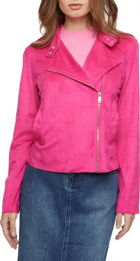 Faux Suede Moto Jacket | Nordstrom