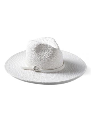 Banana Republic Womens Wide-Brim Panama Hat White Size L/XL | Banana Republic US