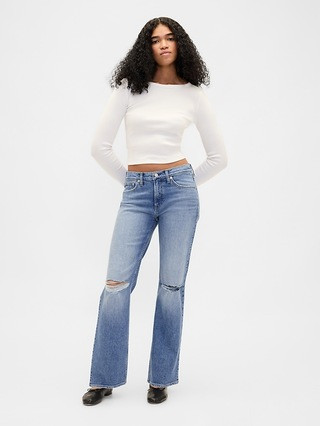 Mid Rise Relaxed Straight Jeans | Gap (US)