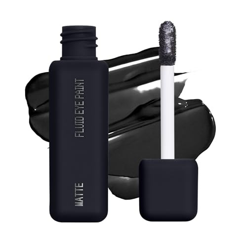 about-face Matte Fluid Eye Paint Art of Darkness – High-Pigment Liquid Eyeshadow, Long-Lasting, No-Budge Matte Finish, Vegan & Cruelty-Free (Matte Black) | Amazon (US)