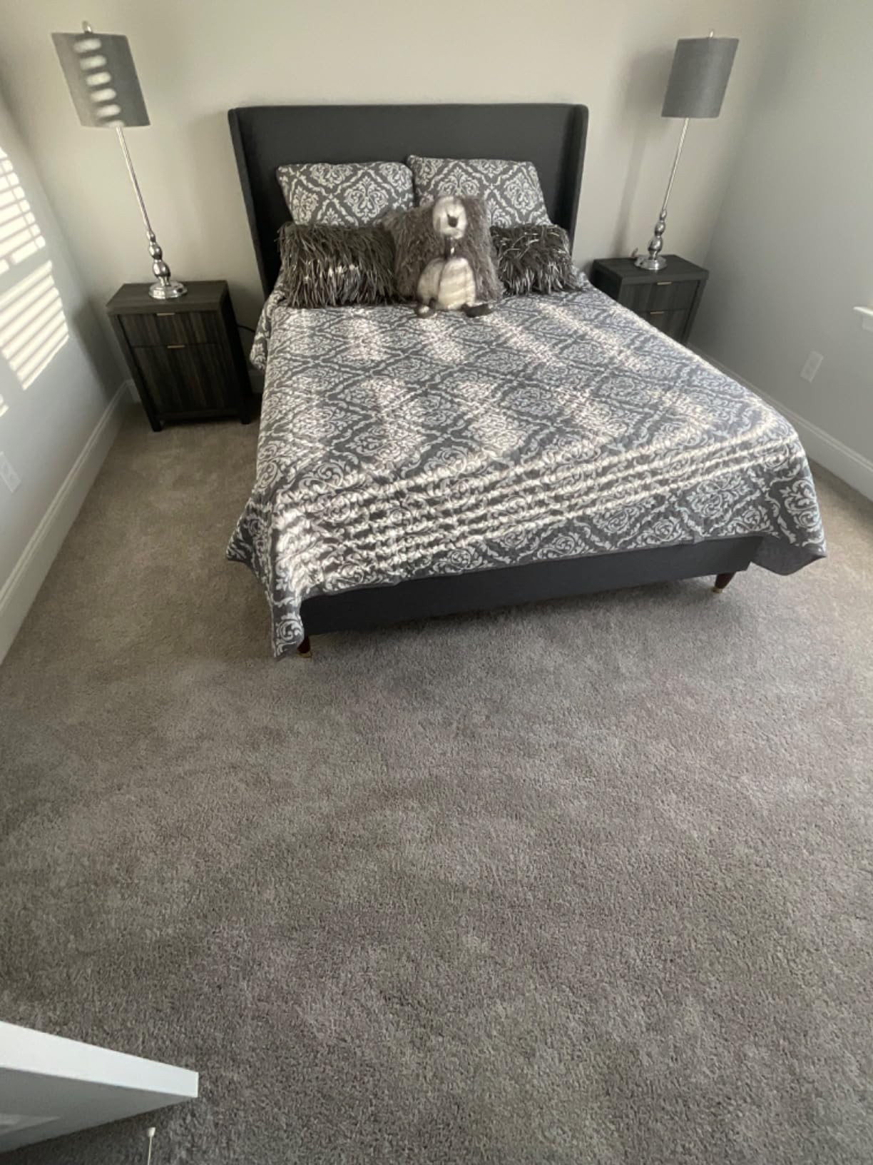 Oxford 2 Drawer Nightstand, End Table with Charging Station, Night Stand with Fluted Panel, Farmh... | Amazon (US)