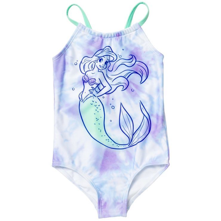Disney The Little Mermaid Princess Ariel Girls One Piece Bathing Suit Toddler | Target