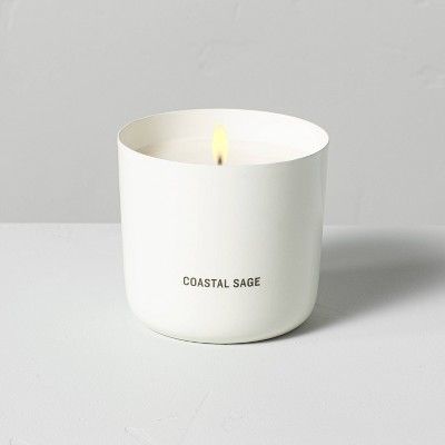 9oz Coastal Sage Powder Coated Metal Seasonal Candle - Hearth & Hand™ with Magnolia | Target