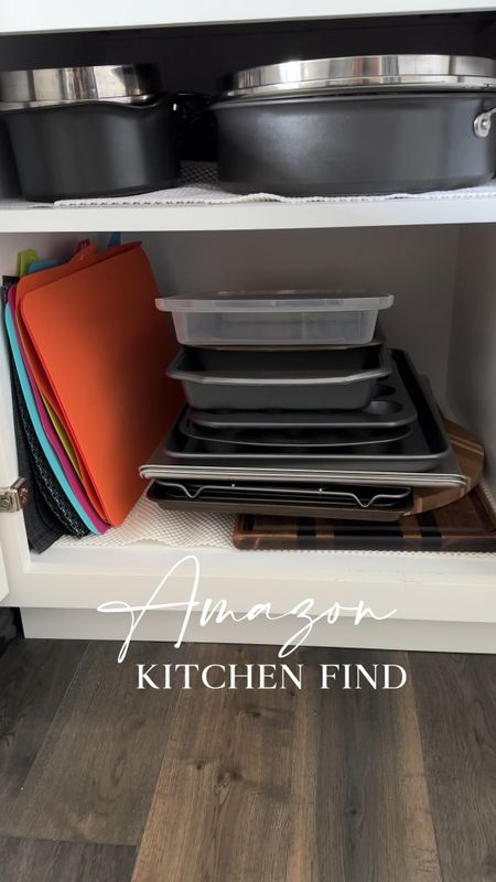 The best for keeping baking sheets and cutting boards upright for easy access! 

#LTKhome #LTKfindsunder50 #LTKstyletip