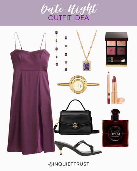 Update your wardrobe with this purple midi dress paired with black heels and purse! Perfect to wear on a date night!
#dinnerdate #formalwear #beautypicks #fashionaccessories

#LTKShoeCrush #LTKItBag #LTKStyleTip