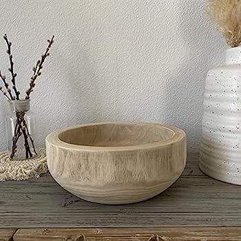 artisane,Havana Fruit Bowl,Paulownia Wood,Wooden Bowls for Decor,Parmesean brown | Amazon (US)