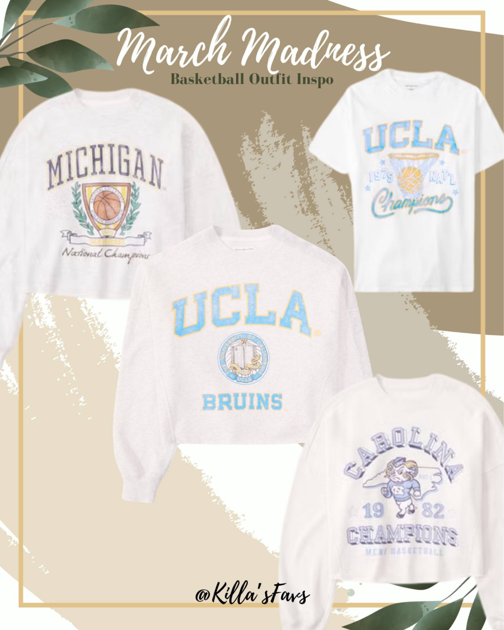 Some fun basketball tops from #abercrombie 🏀✨

#marchmadness #basketball #collegebasketball #style #fan

#LTKSeasonal #LTKmidsize #LTKparties