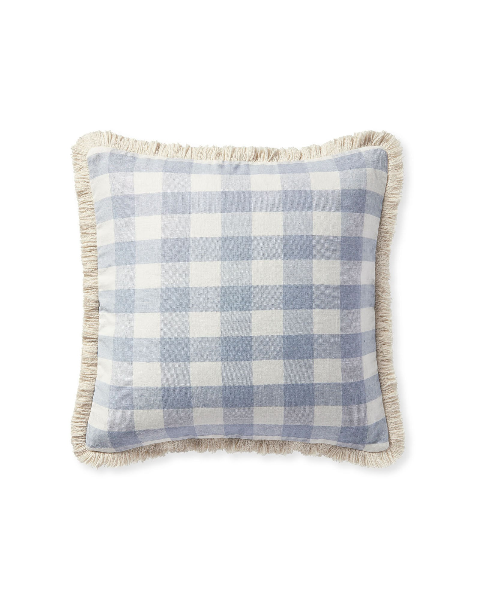 Classic Linen Gingham Pillow Cover | Serena and Lily