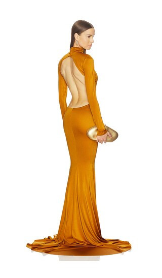 x REVOLVE Salima Gown in Ochre | Revolve Clothing (Global)