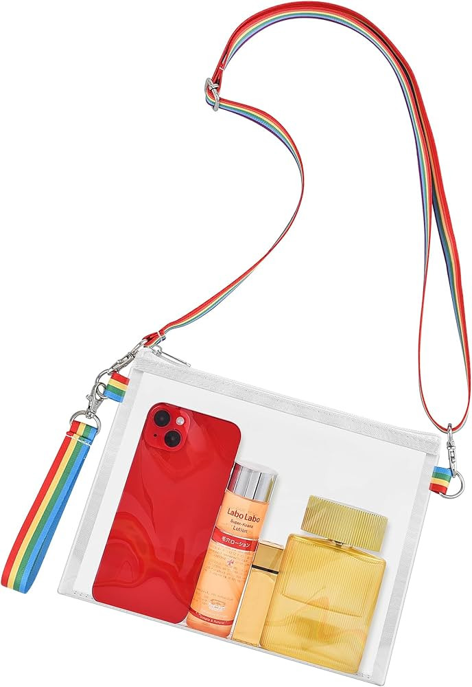 Bagenius Clear Bag for Stadium Events, Clear Purse with Detachable Strap, Sports fan Handbag Purs... | Amazon (US)