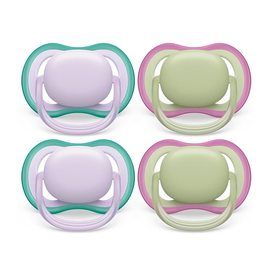 Philips Avent Ultra Air Pacifier - 4 x Light, Breathable Baby Pacifiers for Babies Aged 0-6 Month... | Amazon (US)