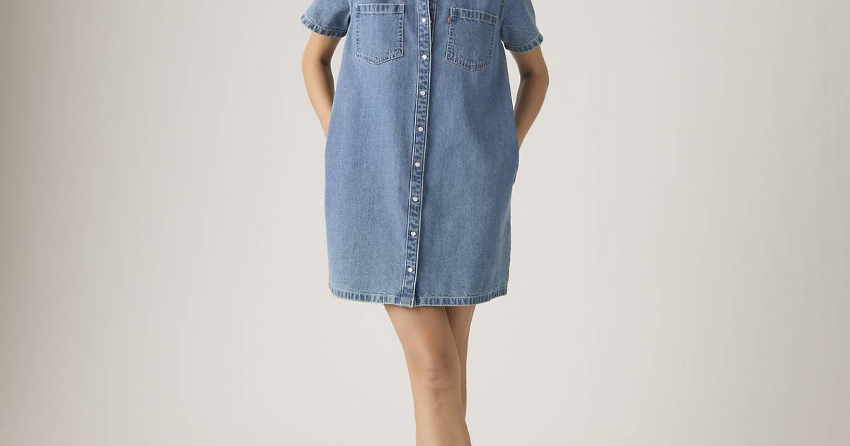 Louisa Short-sleeve Denim Midi Dress | Levi's US