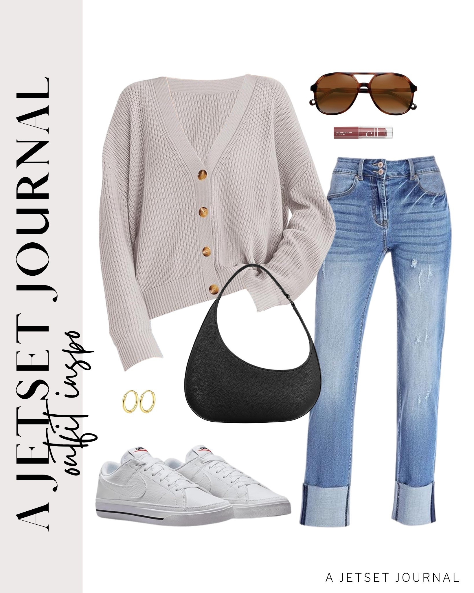 Here's an oversized knit cardigan you can pair with trouser jeans and a cute tote bag for an everyday look!
sojos square sunglasses, stud earrings set, reebok sneakers,  amazon fashion, fall style, trendy look, viral fashion, fall outfit, gold earrings, affordable style, amazon favorite, top picks, best seller, airport outfit

#LTKU #LTKStyleTip #LTKSeasonal