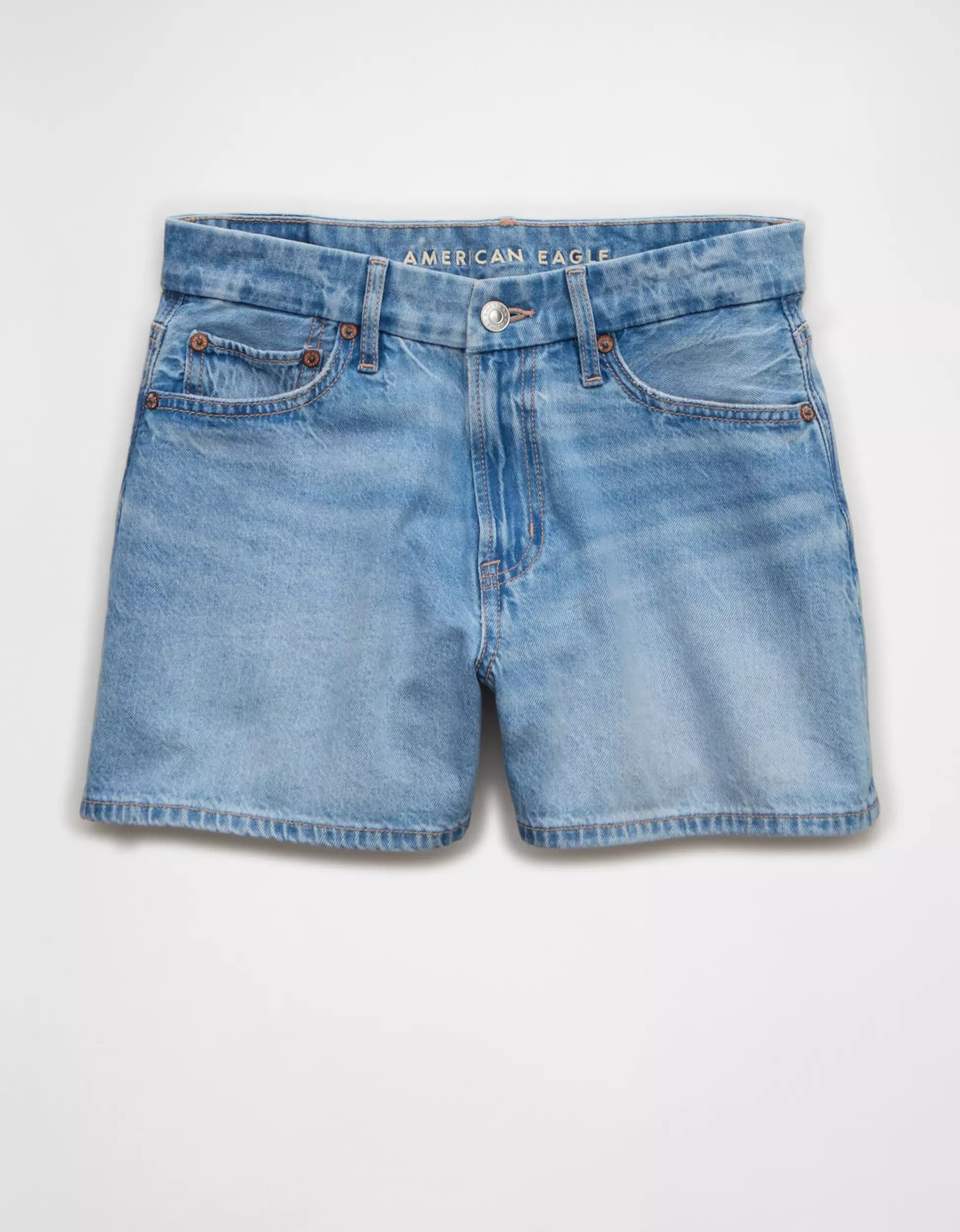 AE 3" Strigid Curvy Super High-Waisted Relaxed Denim Short | American Eagle Outfitters (US & CA)