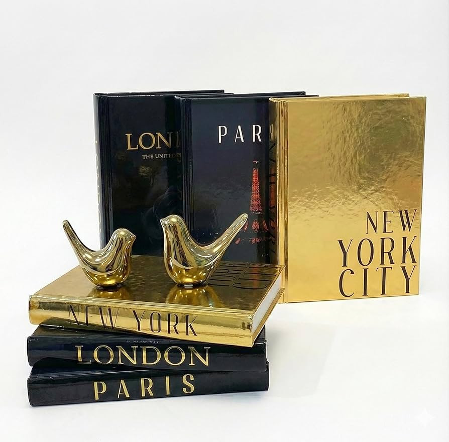 Decorative Books for Home Decor & Coffee Table Book Decor - Set of 3 Real Hardcover Journals (Par... | Amazon (CA)