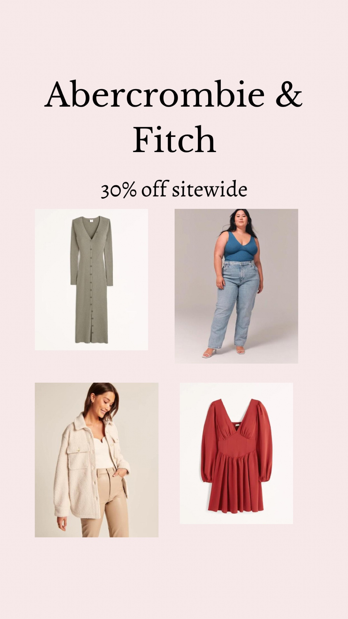 Abercrombie and Fitch Black Friday deals! 

#LTKGiftGuide #LTKCyberweek #LTKSeasonal