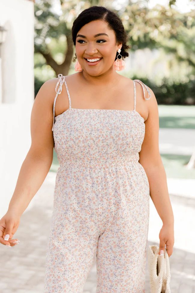 Aware Of This Floral Flare Leg Jumpsuit | Pink Lily