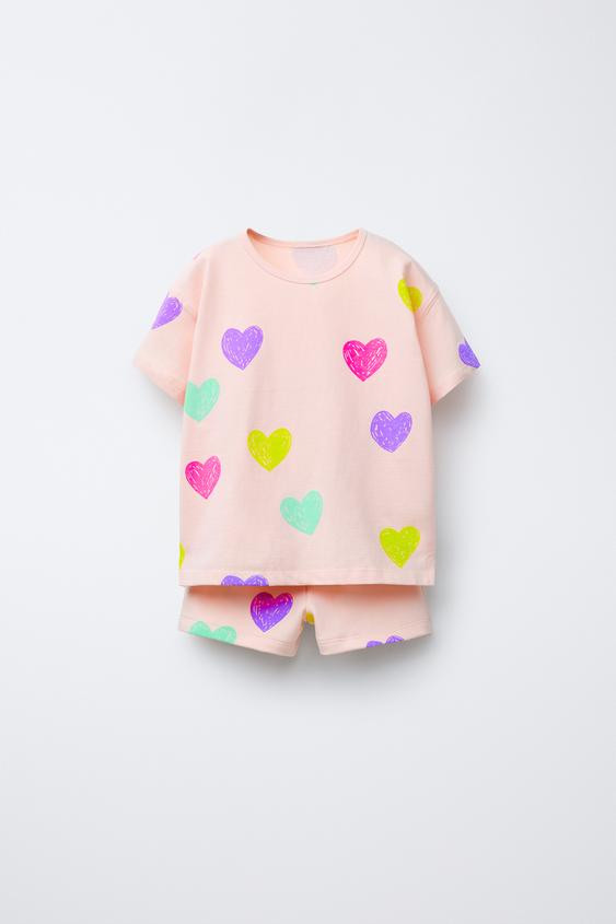 PRINTED T-SHIRT AND SHORTS SET | Zara US