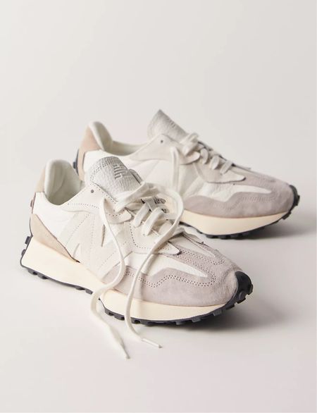 New balance 327 in stock. Free people finds. Neutral sneakers. 

#LTKshoecrush #LTKfindsunder100