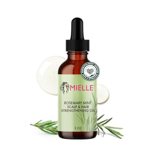 Mielle Organics Rosemary & Mint Hair Oil - Strengthening Biotin Oil Infused Frizzy & Damaged Hair Care - Split Ends & Dry Scalp Treatment to Support Longer, Healthier Strands, 2oz | Amazon (US)