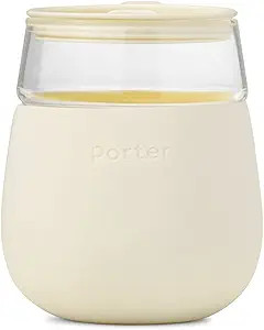 W&P Porter Wine Cocktail Glass w/ Protective Silicone Sleeve | Cream 15 Ounces | On-the-Go | Reus... | Amazon (US)