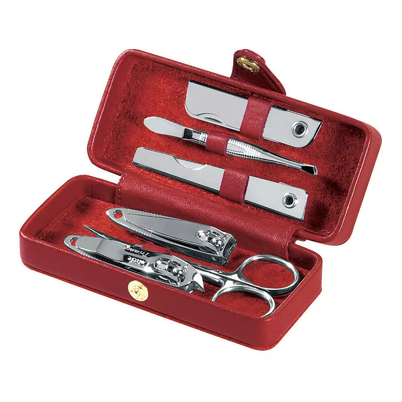 Royce Leather Manicure Set, Red | Kohl's