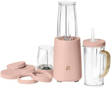 Beautiful 12‑Piece Personal Blender Set by Drew Barrymore – 240 W Motor, Stainless Steel Bl... | Amazon (US)