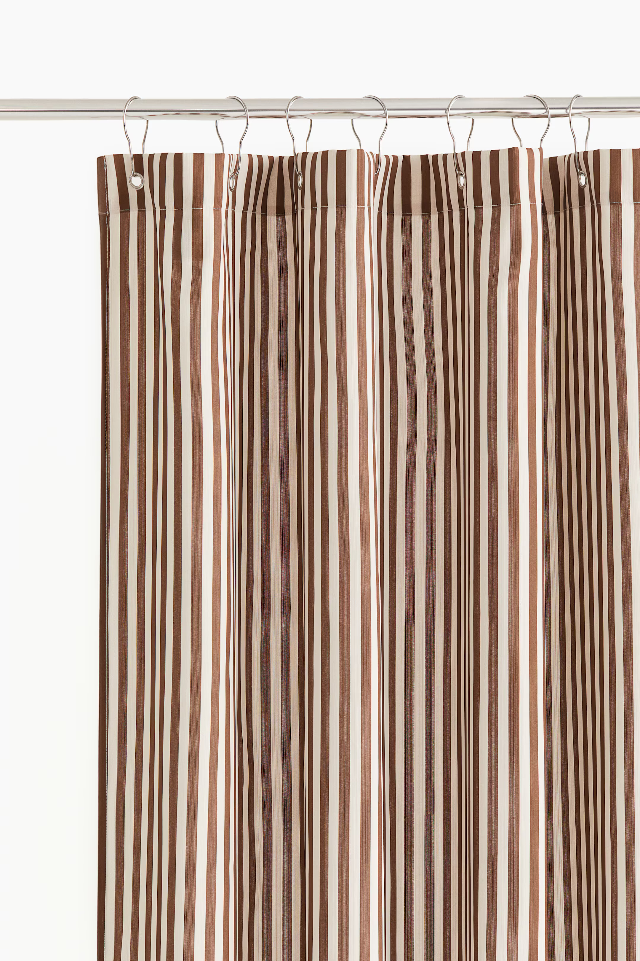 Striped Shower Curtain - Brown/striped - Home All | H&M CA | H&M (US + CA)