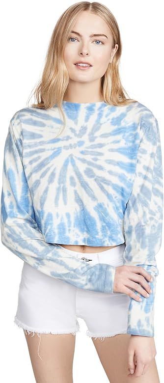 Women's Tie Dye Slouchy Crop Shirt | Amazon (US)