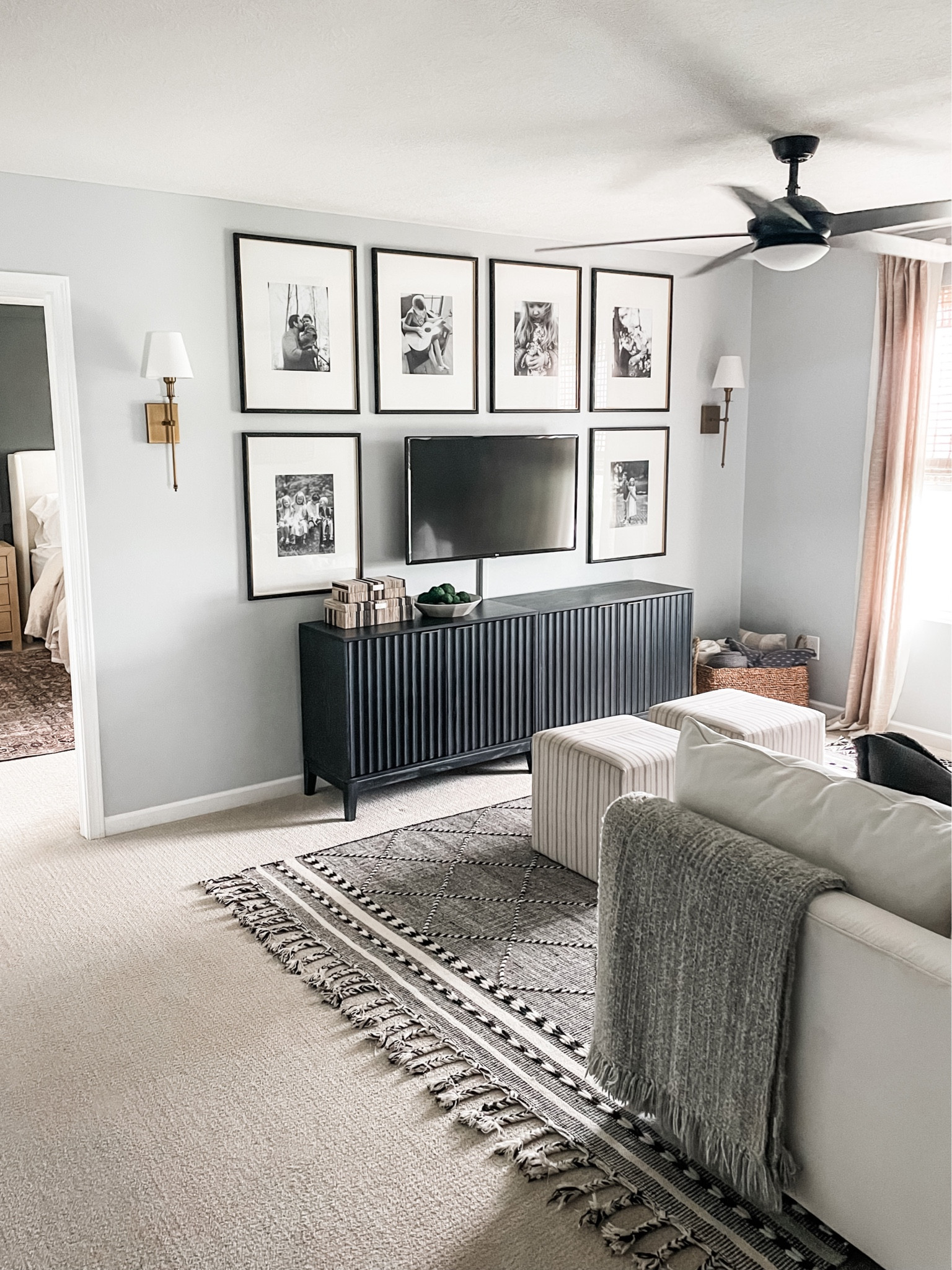 A couple DIY projects I wanted to check off my list between ⚾️ season ending and 🏈 season beginning. Added a new media console, gallery frames and lighting to the loft wall.
Cabinet, studio McGee, Target finds, Loloi rugs, area rug, sofa, gallery wall, tv wall, black frames, sconces, lighting, ceiling fan, ottoman, curtains, blinds, cabinet

#LTKfamily #LTKstyletip #LTKhome