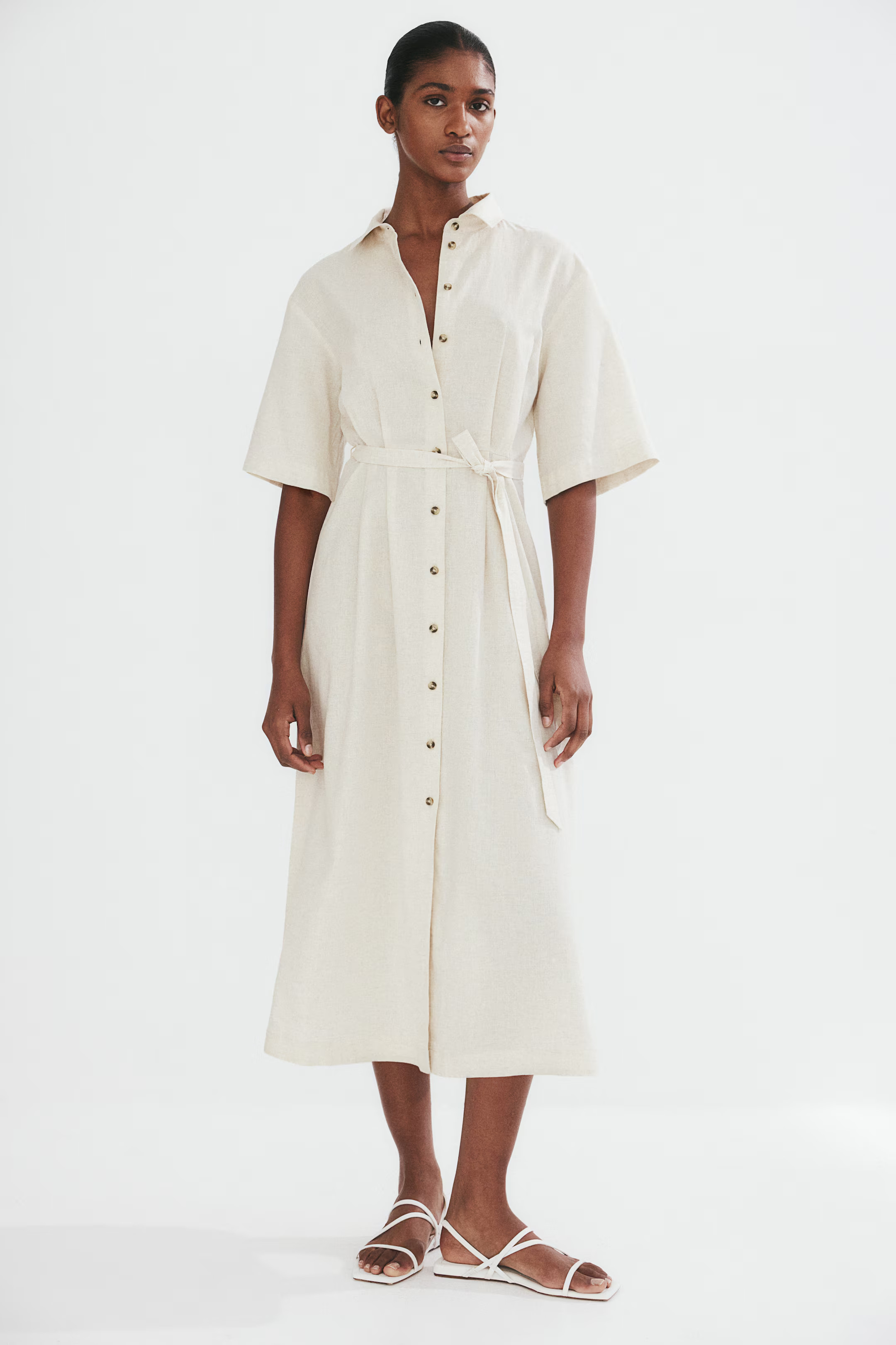 Linen-blend Shirt Dress | H&M (US + CA)
