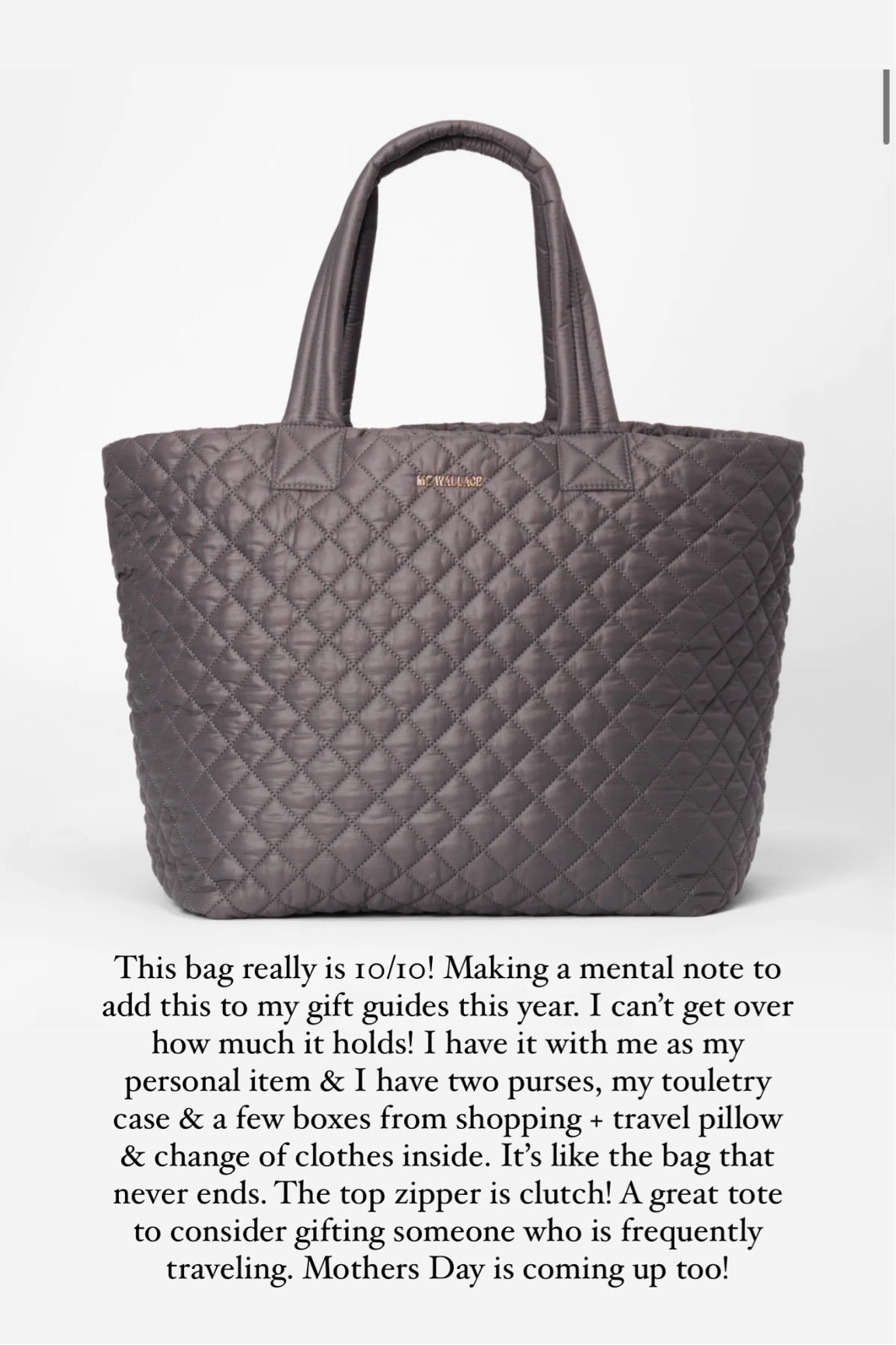 The perfect travel bag! It can fit so much! 

Loverly Grey, MZ Wallace 

#LTKtravel #LTKSeasonal #LTKstyletip