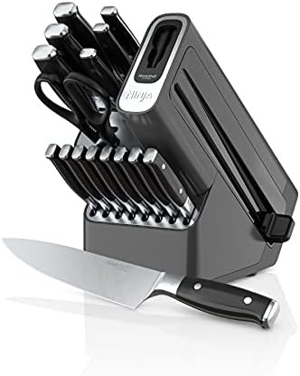 Ninja K32017 Foodi NeverDull 17 Piece Premium Knife System Block Set with Built-in Sharpener, Stainl | Amazon (US)