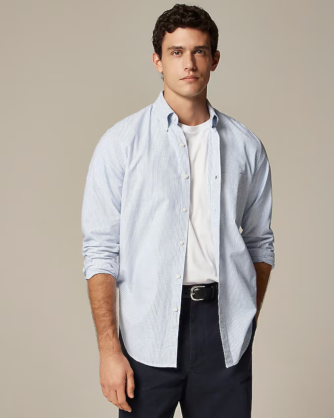 Broken-in organic cotton oxford shirt | J. Crew US