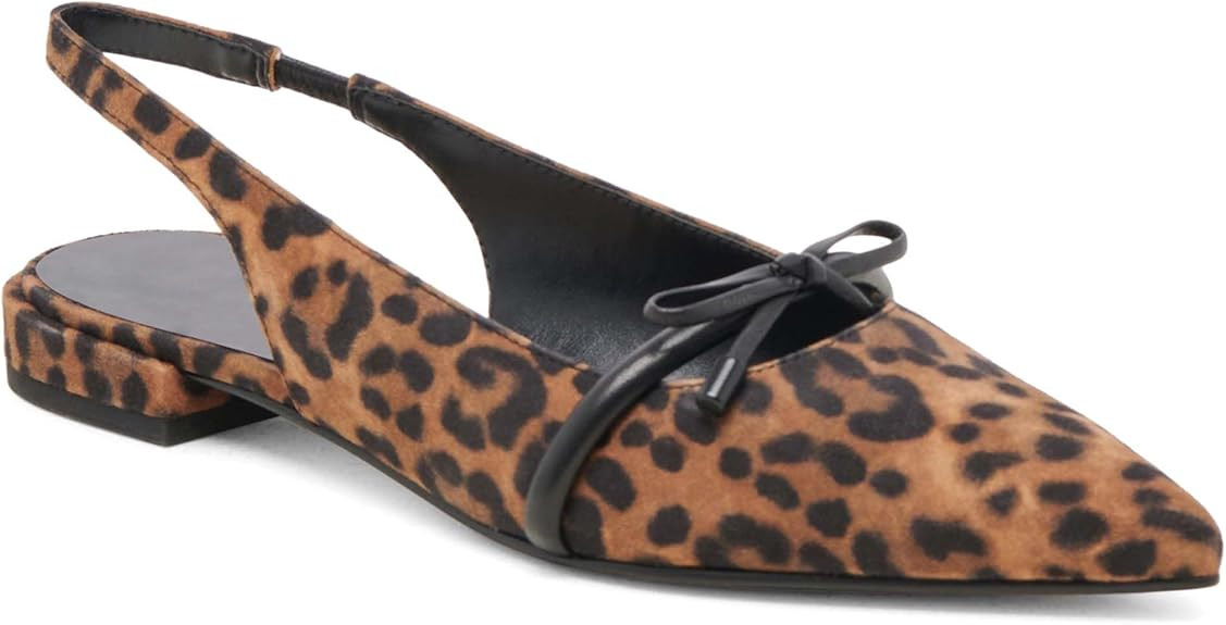 Riekhany Slingback Flats for Women Bow Tie Closed Pointed Toe Low Heel Pumps Comfortable Work Dre... | Amazon (US)