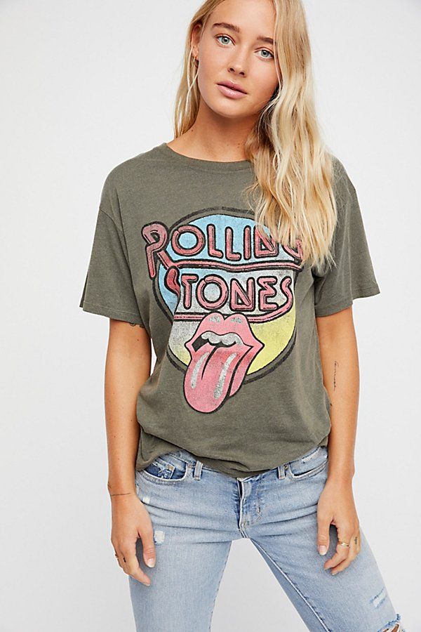 Rolling Stones Retro Tee by Daydreamer at Free People | Free People (Global - UK&FR Excluded)
