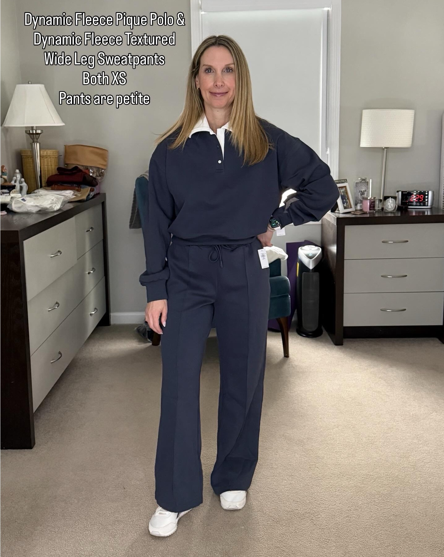 Old Navy Try On: 
SoSoft lite crewneck (small) - cozy and soft - good for cool spring day
Dynamic fleece pique (xs) and textured pants (petite xs)
Bounce fleece cropped top (small) and pants (xs petite)
Airy top (xs) 
Jeans are from the fall but great! 
Liked it all but only kept the Bounce Fleece top and bottom because that’s what I thought I’d get most use out of it. And don’t be confused by the fleece - there isn’t any! It’s just a soft light material

#LTKPetite #LTKOver40