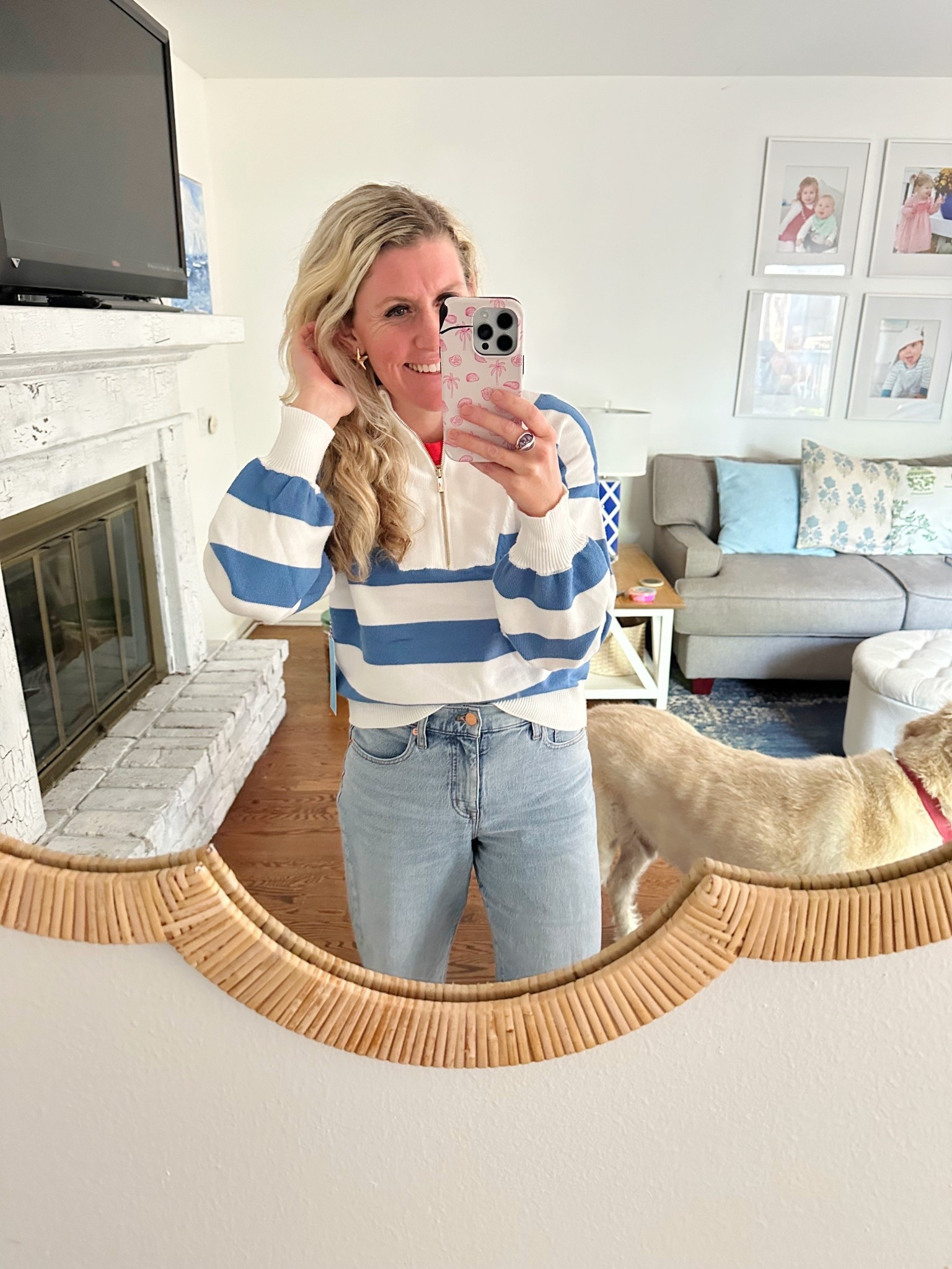 Love the fit of this striped pullover!  Wearing a small for layering but size down it is pretty roomy! 

Striped pullover, striped sweater, fall style, coastal fall outfit, fall outfit, denim jeans, classic style 

#LTKFindsUnder100 #LTKStyleTip #LTKSeasonal