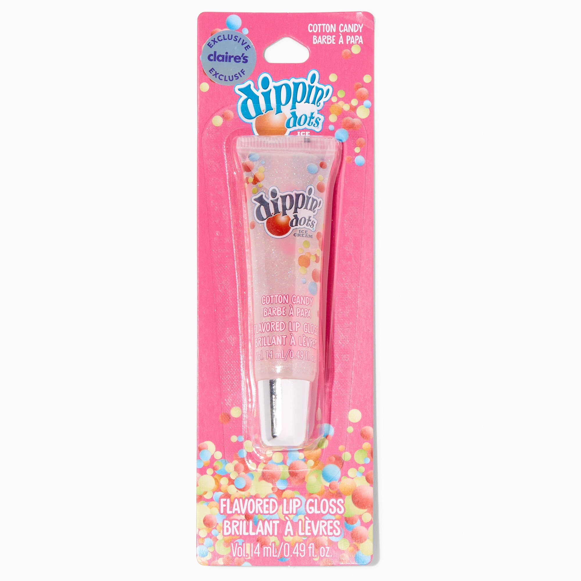 Dippin' Dots® Claire's Exclusive Flavored Lip Gloss Tube - Cotton Candy | Claire's (US)