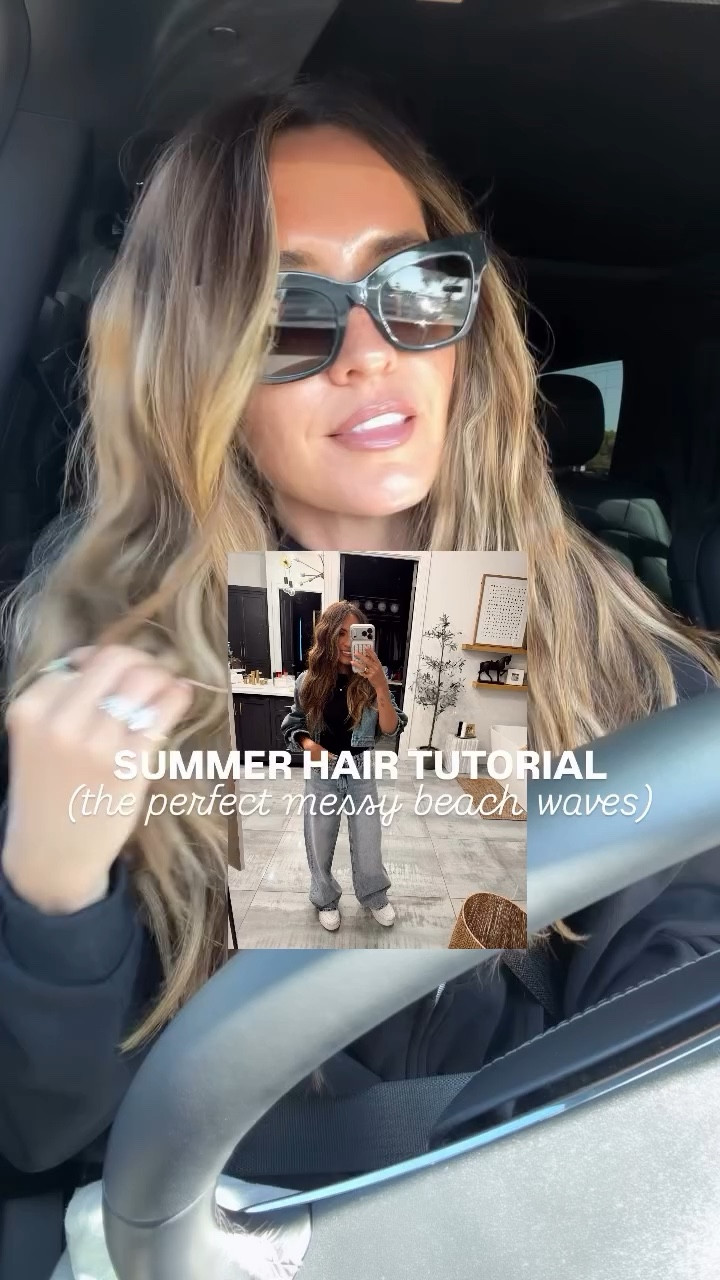 The hair tutorial you’ve all been asking for! I love the beach waves this gives - makes it look like your hair just dried this way naturally!
(FB)