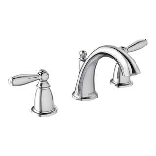 MOEN Brantford 8 in. Widespread 2-Handle High-Arc Bathroom Faucet Trim Kit in Chrome (Valve Not I... | The Home Depot