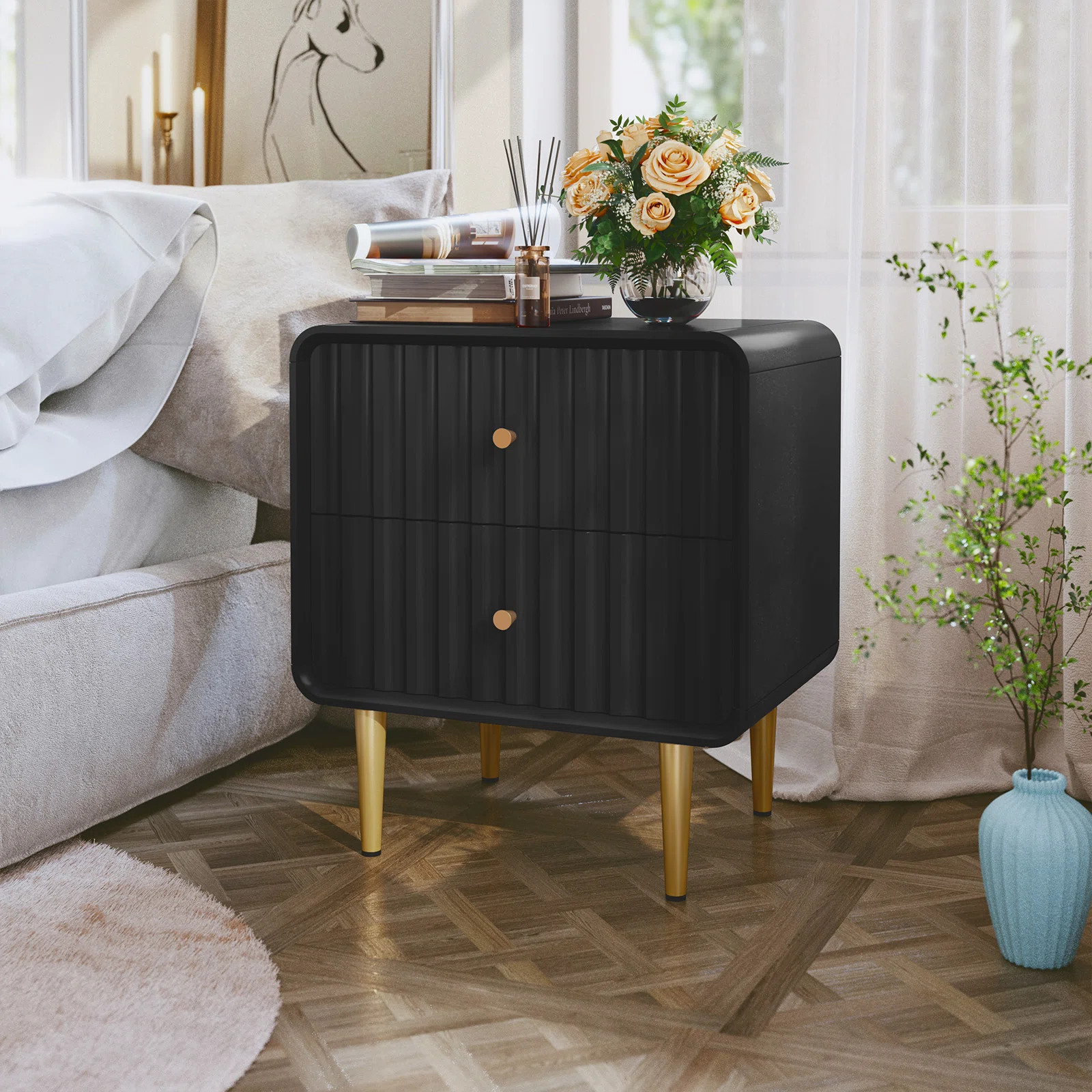 Mercer41 Touber 2 - Drawer Nightstand & Reviews | Wayfair | Wayfair North America