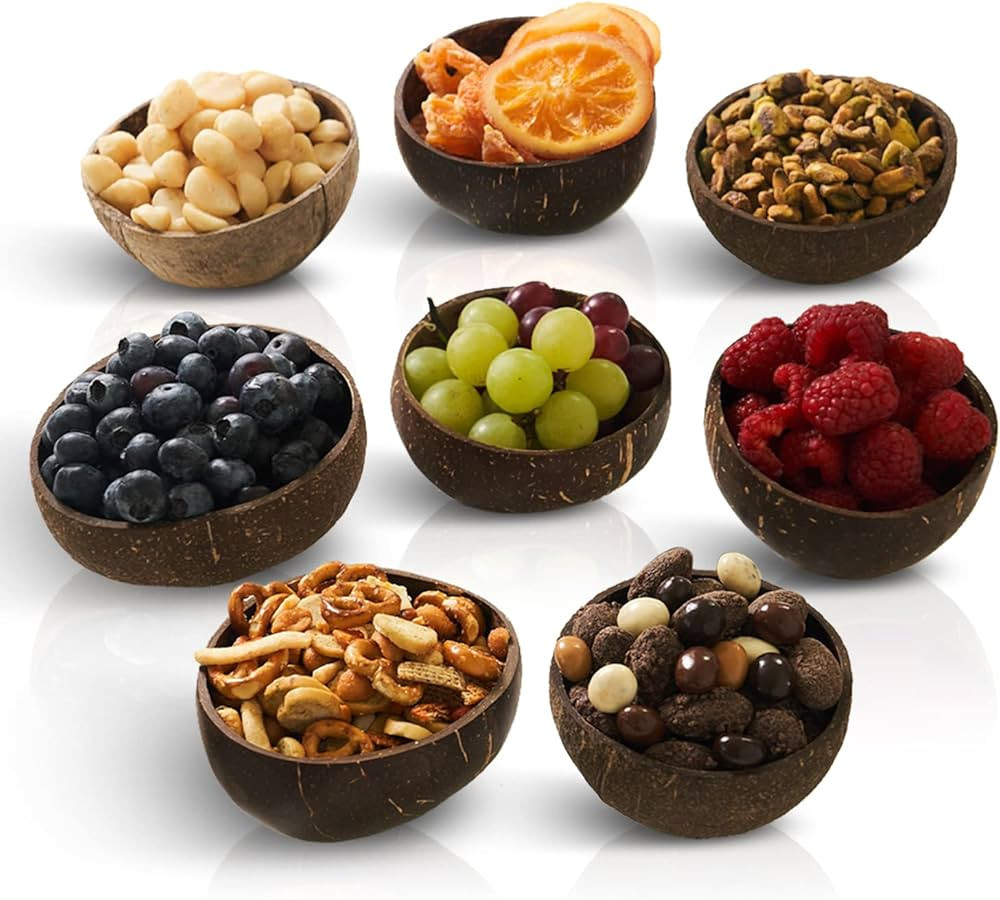 Mini Coconut Bowls, Charcuterie Accessories for Cheese, Charcuterie Board Sauce Cups, Charcuterie... | Amazon (US)