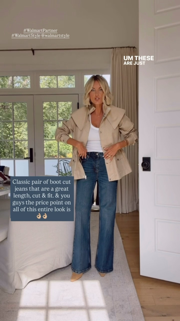 #WalmartPartner So impressed with these new jeans from Walmart 👏🏼 they look so elevated & they will be perfect for fall styling! Wearing XS/2. #WalmartStyle @WalmartStyle 

Loverly Grey, Walmart find, Walmart fashion, fall fashion, fall outfit ideas

#LTKootd #LTKSeasonal